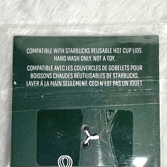 NIP STARBUCKS HOLIDAY 2024 STAR HOT CUP LID STOPPER KEYCHAIN ORNAMENT - Picture 3 of 3